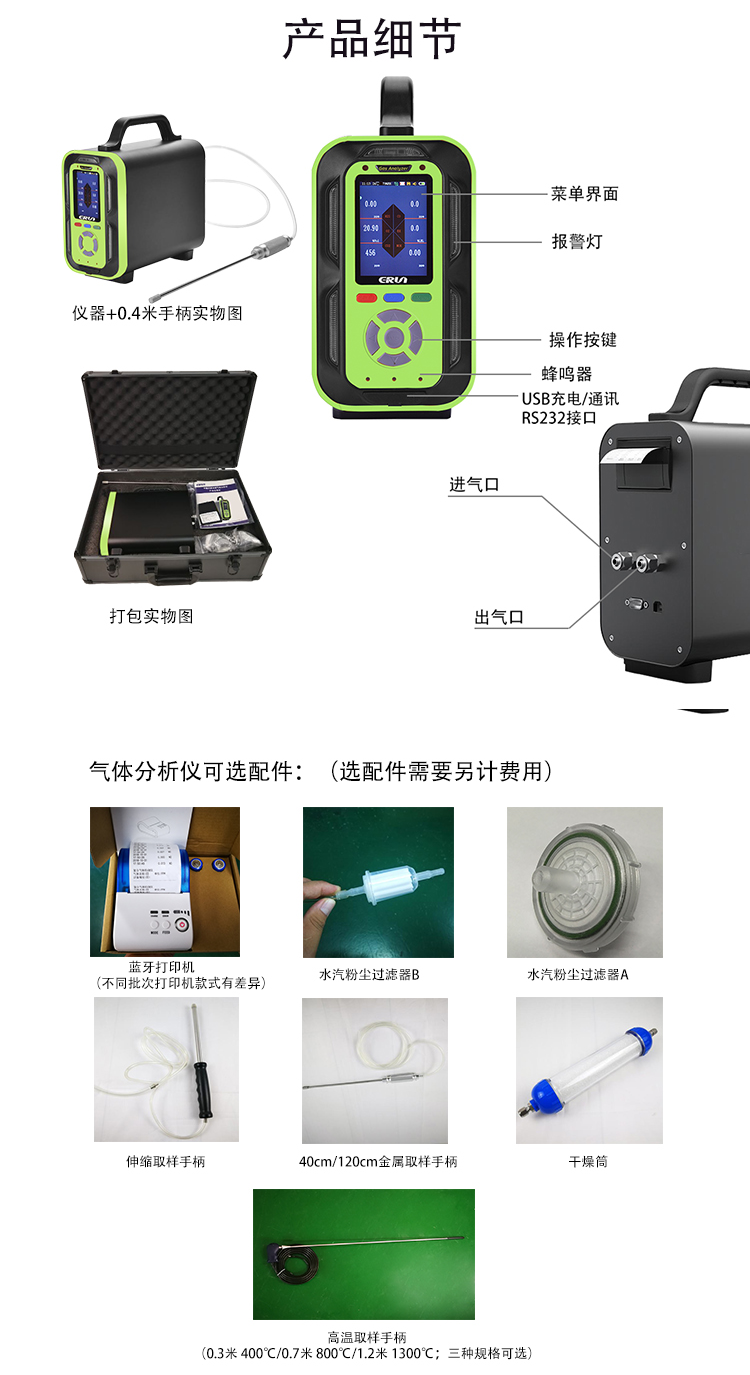 移動手提式電化學(xué)氣體檢測分析儀